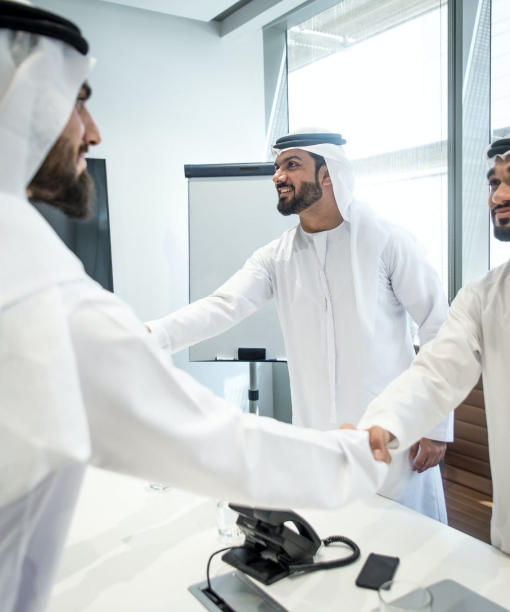 Arabic business team in the office